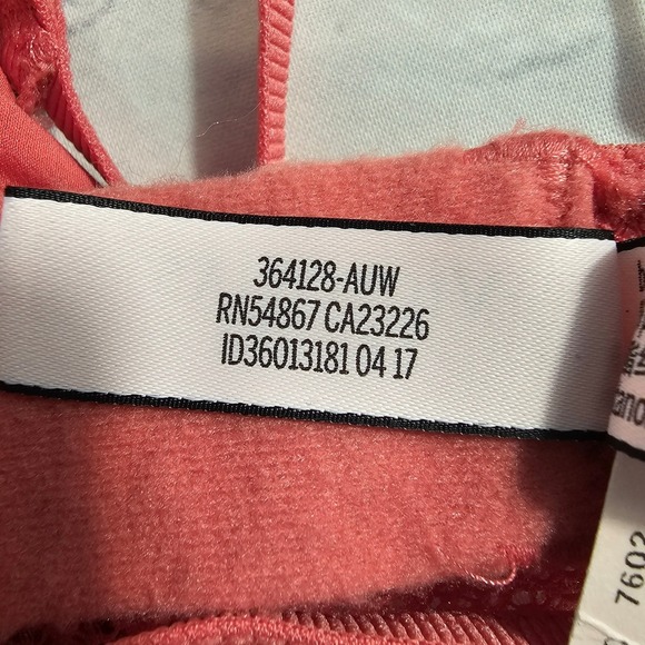 NEW Victorias Secret Coral Pink Lace Unlined Bralette Front Tie Detail Size M - Picture 7 of 10
